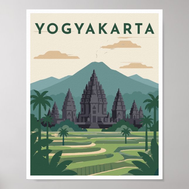 Yogyakarta Indonesien Resa Poster (Framsidan)