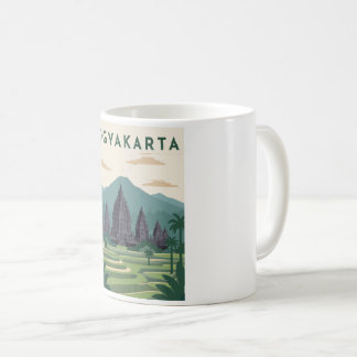Yogyakarta Indonesien Resa Poster Kaffemugg