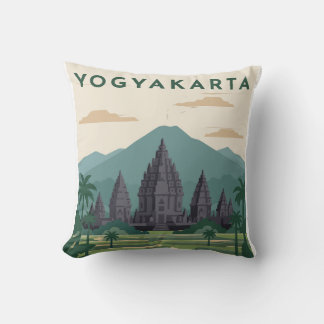 Yogyakarta Indonesien Resa Poster Kudde