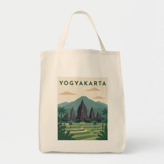 Yogyakarta Indonesien Resa Poster Tygkasse