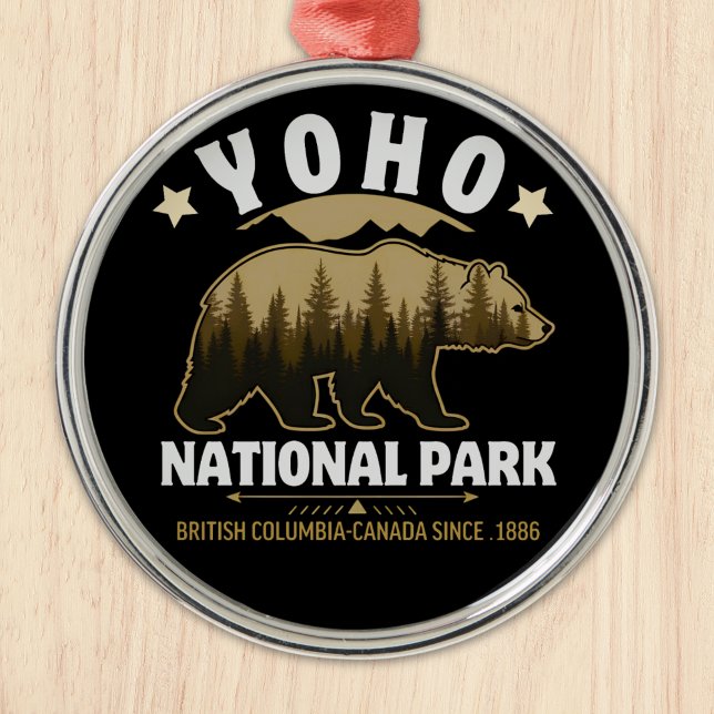 Yoho National Park Bear – British Columbia  Julgransprydnad Metall (Skapare uppladdad)