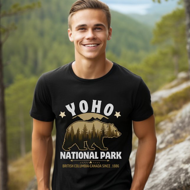 Yoho National Park Bear Design – British Columbia  T Shirt (Skapare uppladdad)