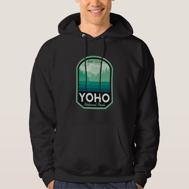 Yoho National Park British Columbia Hoodie (Framsida)