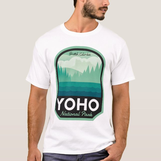 Yoho National Park British Columbia T Shirt (Framsida)