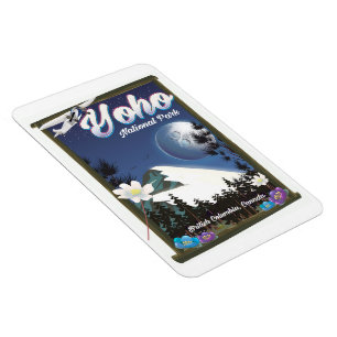 Yoho National Park Canada Vintage resor poster Magnet