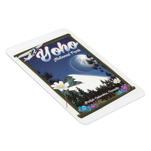 Yoho National Park Kanada Vintage resemålderplakat Magnet (Högersidan)
