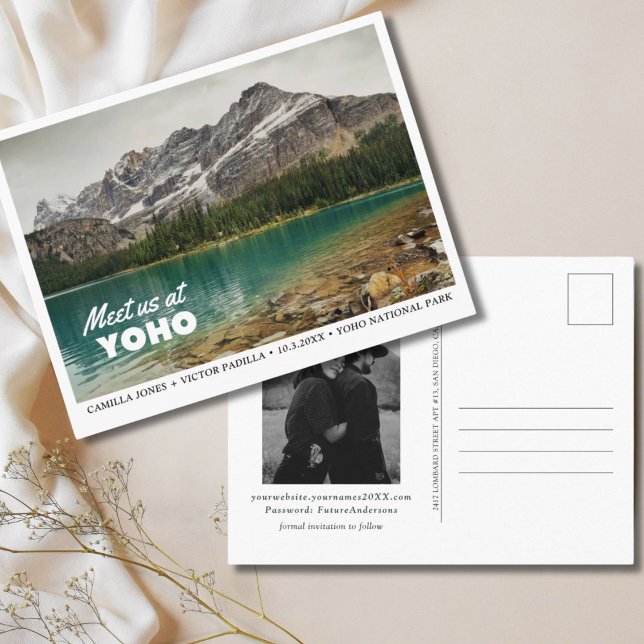 Yoho National Park Spara datum Postkort Vykort (Yoho National Park Save the Date Postcard)