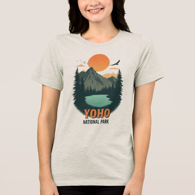Yoho National Park Vintage T Shirt (Framsida)