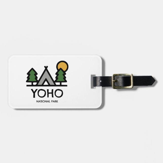 Yoho nationalpark bagagebricka (Horisontell Framsida)