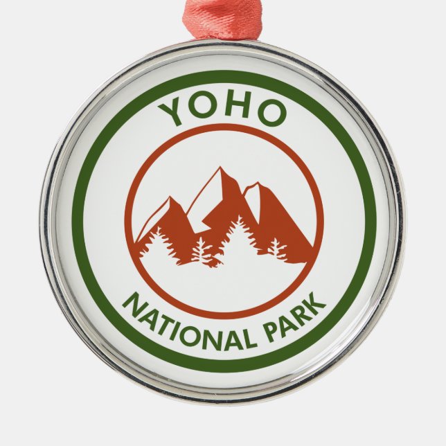 Yoho nationalpark julgransprydnad metall (Framsidan)