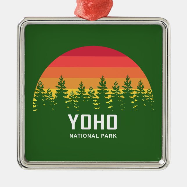 Yoho nationalpark julgransprydnad metall (Framsidan)