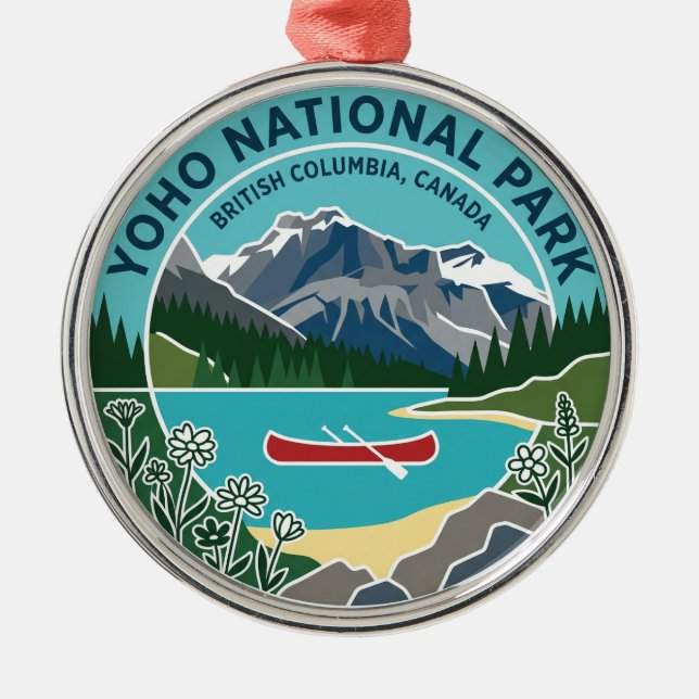 Yoho nationalpark Kanada Julgransprydnad Metall (Framsidan)