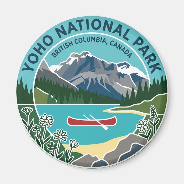 Yoho nationalpark Kanada Magnet (Framsidan)