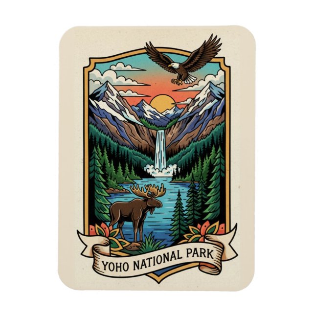 Yoho nationalpark Kanada Magnet (Vertikal)