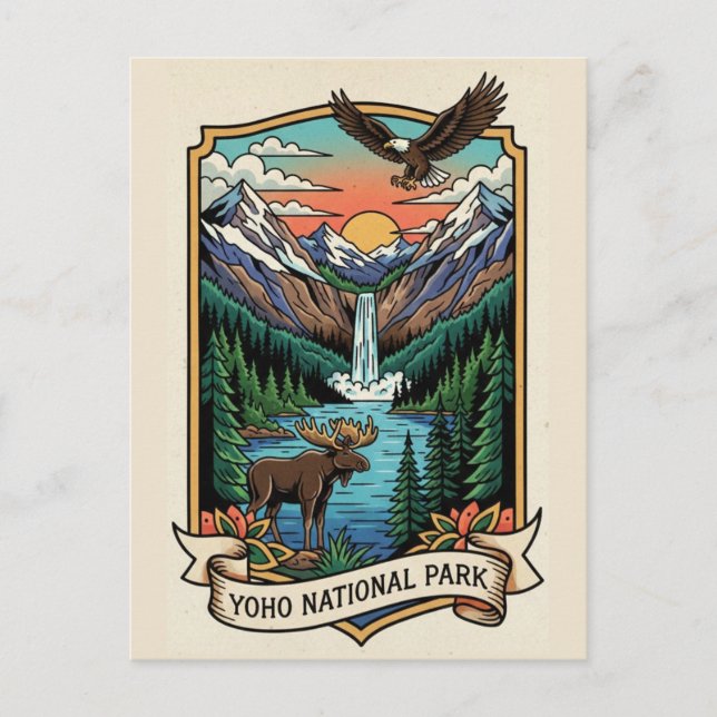 Yoho nationalpark Kanada Vykort (Framsida)