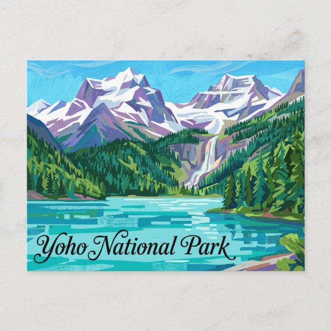 Yoho nationalpark Kanada Vykort (Framsida)
