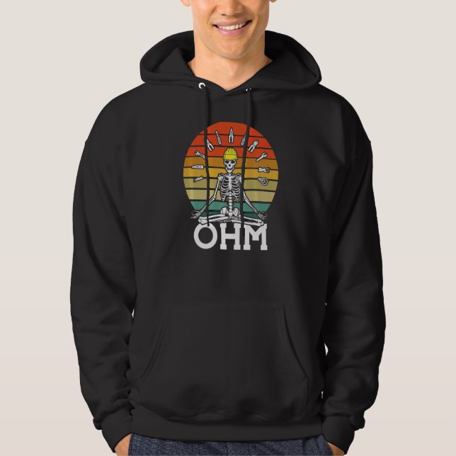 Yoka Lotus Position Ohm Electrician Hoodie (Framsida)