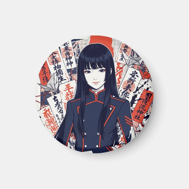 Yokai and protective talismans depicted in a Japan Magnet (Framsidan)