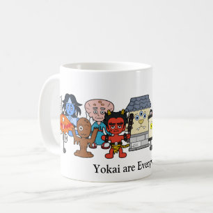 Yokai är överallt: Anpassningsbar japansk monster Kaffemugg