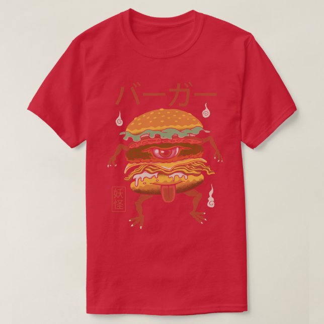 Yokai Burger T Shirt (Design framsida)