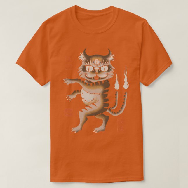 Yokai Cat T Shirt (Design framsida)
