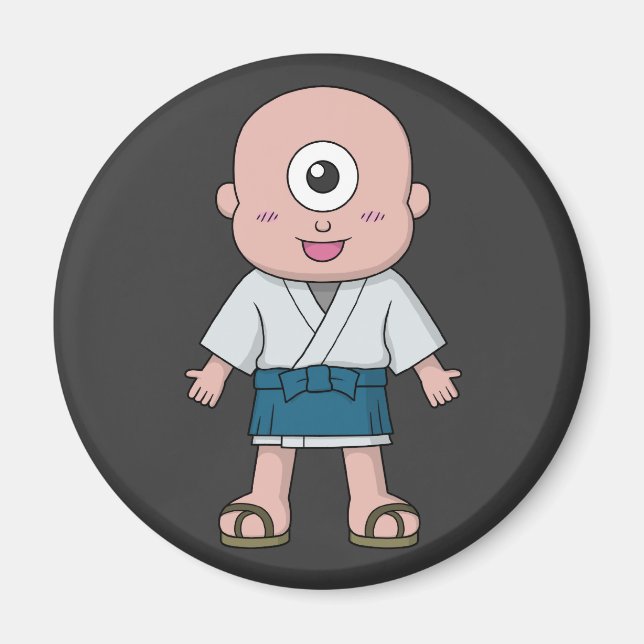 Yokai Hitotsume-kozou (One-Eyed Kid) Magnet (Framsidan)