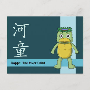 Yokai Kappa (floden Imp) Vykort