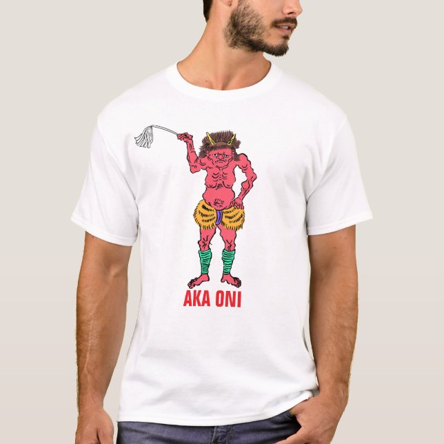 Yokai-serien: Aka Oni T Shirt (Framsida)