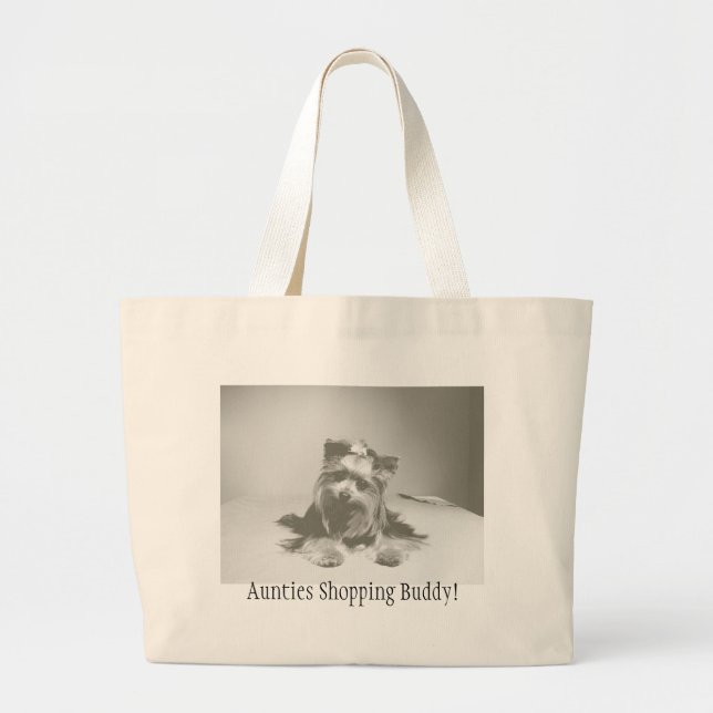 Yokie shoppingHänga lösAunties som shoppar Jumbo Tygkasse (Framsidan)