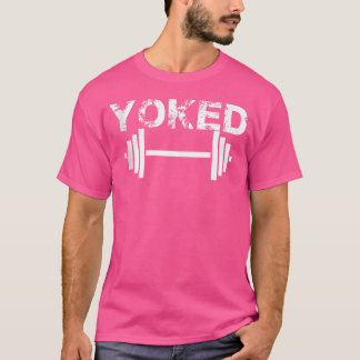 Yoking Barbell Weight Lyft T Shirt