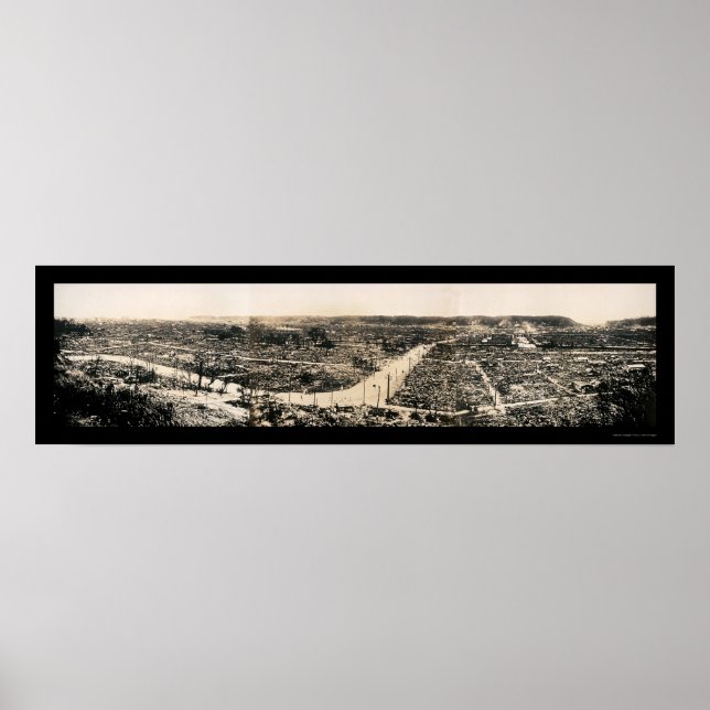 Yokohama Earthquake Photo 1923 Poster (Framsidan)