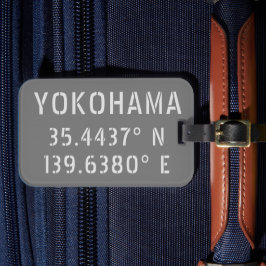 Yokohama Latitude & Longitud Bagagebricka