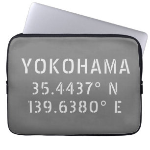 Yokohama Latitude & Longitud Laptop Fodral