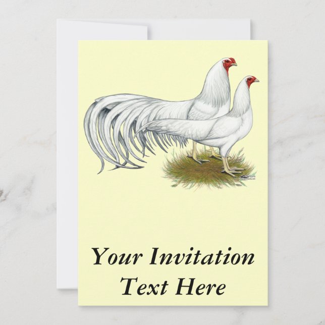 Yokohama: White Pair Inbjudningar (Framsida)