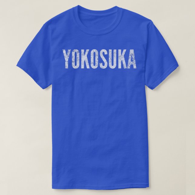 Yokosuka Japan Distress Graphic T Shirt (Design framsida)