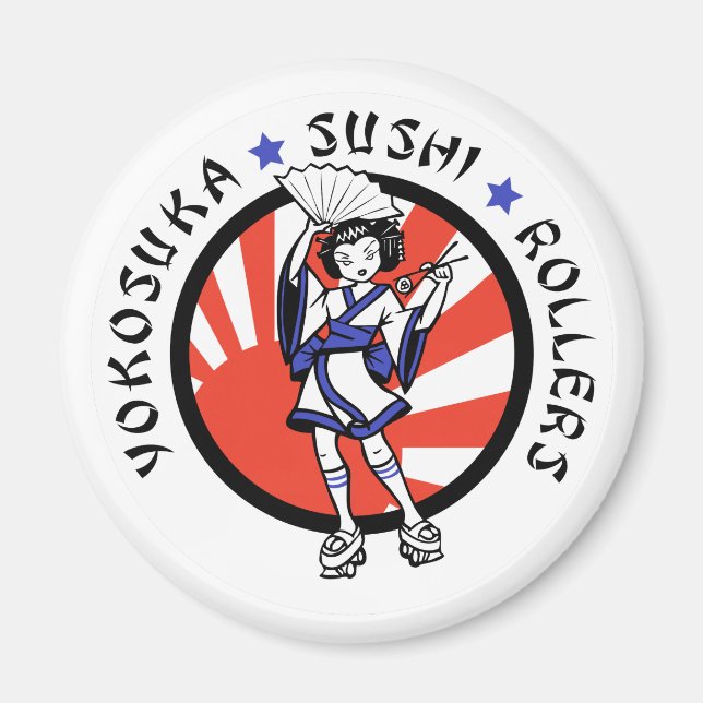Yokosuka Sushi Roller Magnet (Framsidan)