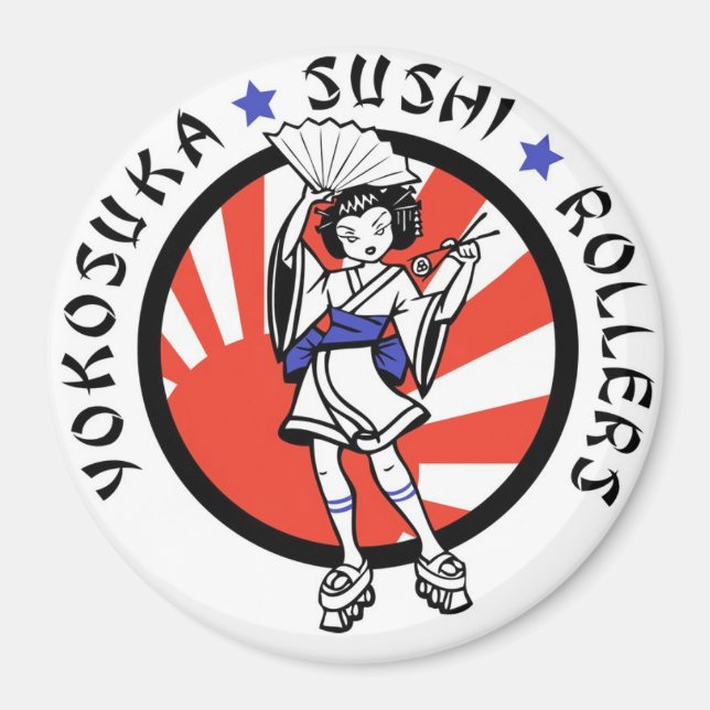 Yokosuka Sushi Roller Magnet (Framsidan)