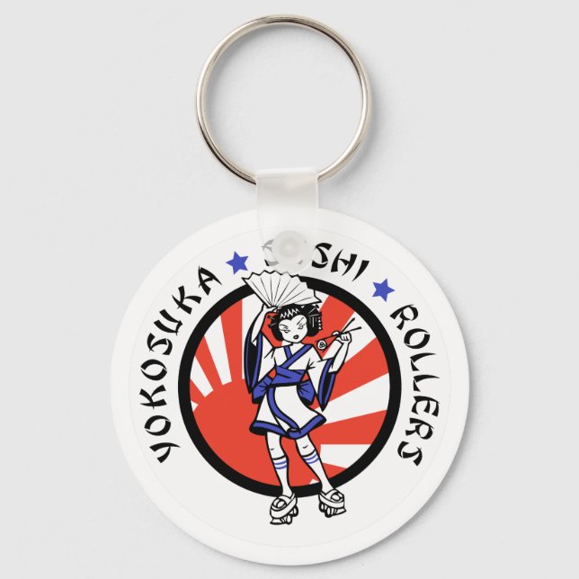 Yokosuka Sushi Rollers Keychain Nyckelring (Framsida)