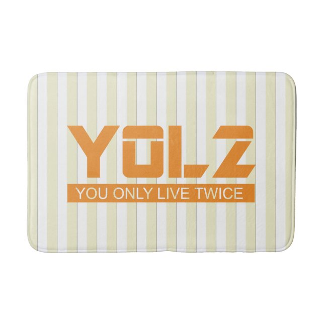 YOL2 bor du endast två gånger Badrumsmatta (Framsidan)