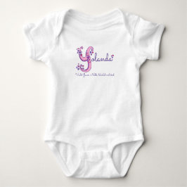 Yolanda flicknamn & betydelse Y monogram t-shirt