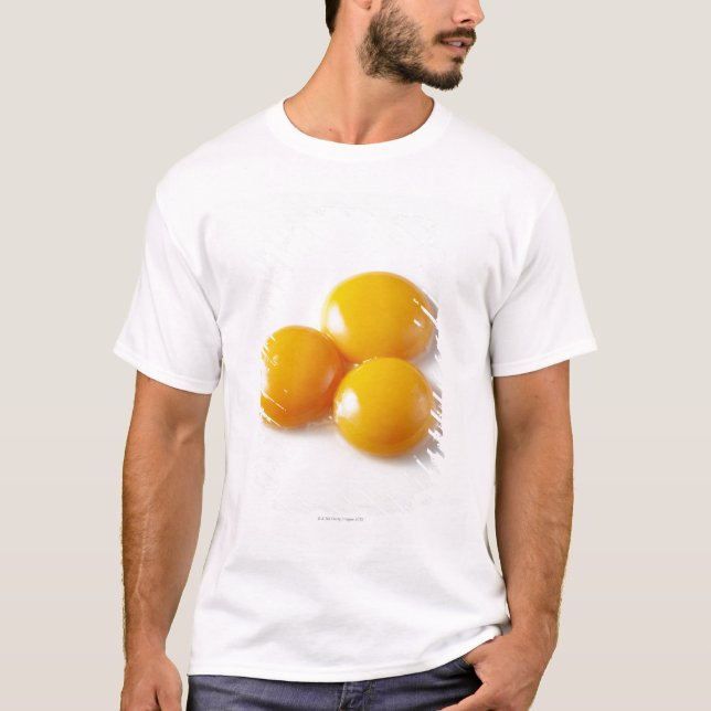 Yolk för tre ägg tee shirt (Framsida)