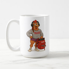 Yolked Gym Hen – Funny Chicken Fitness Workout Des Kaffemugg