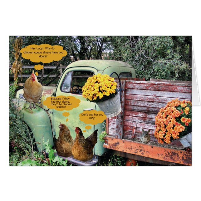 Yolkerna på dig! hälsningskort (Framsidan Horizontal)