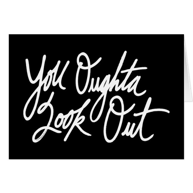 YOLO av kärlek mig Hälsningskort (Framsidan Horizontal)