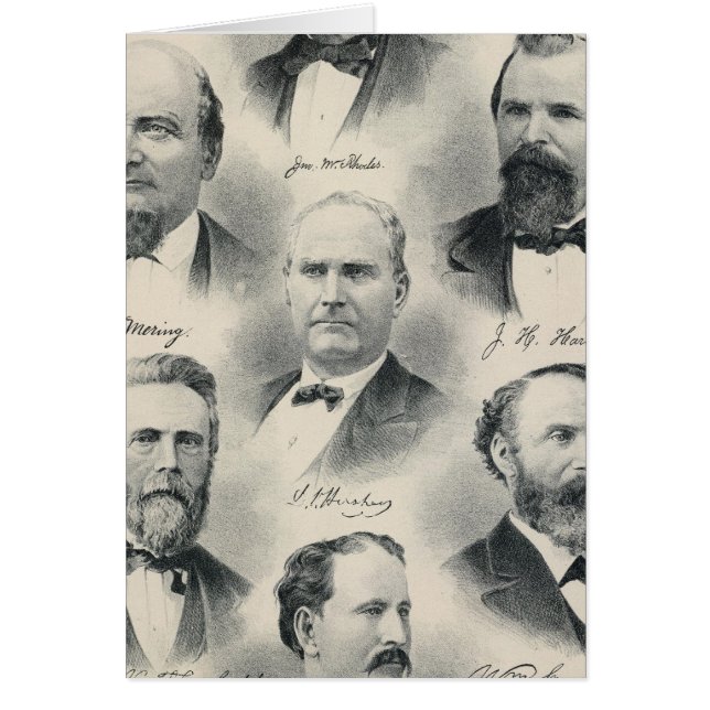 Yolo Co lithographed porträtt Hälsningskort (Framsidan)