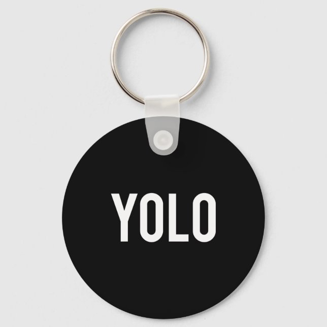 Yolo - Cool New Hip Hop Rap Funny Gift Tee  Nyckelring (Framsida)