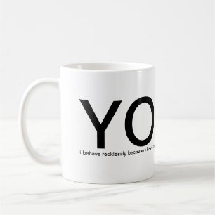 YOLO - du bor endast en gång! behaga hjälper mig Kaffemugg