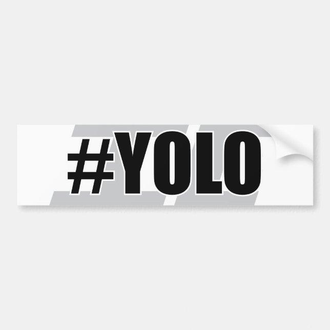 YOLO Hashtag Bildekal (Framsidan)