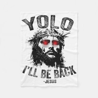 Yolo jag kommer att vara kristna på Jesu uppstånde Fleecefilt
