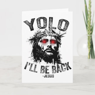 Yolo jag kommer att vara vid Jesu uppståndelse Kri Kort